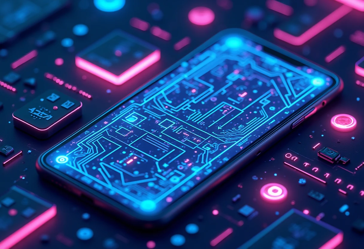 Abstract geometric app tiles illustration