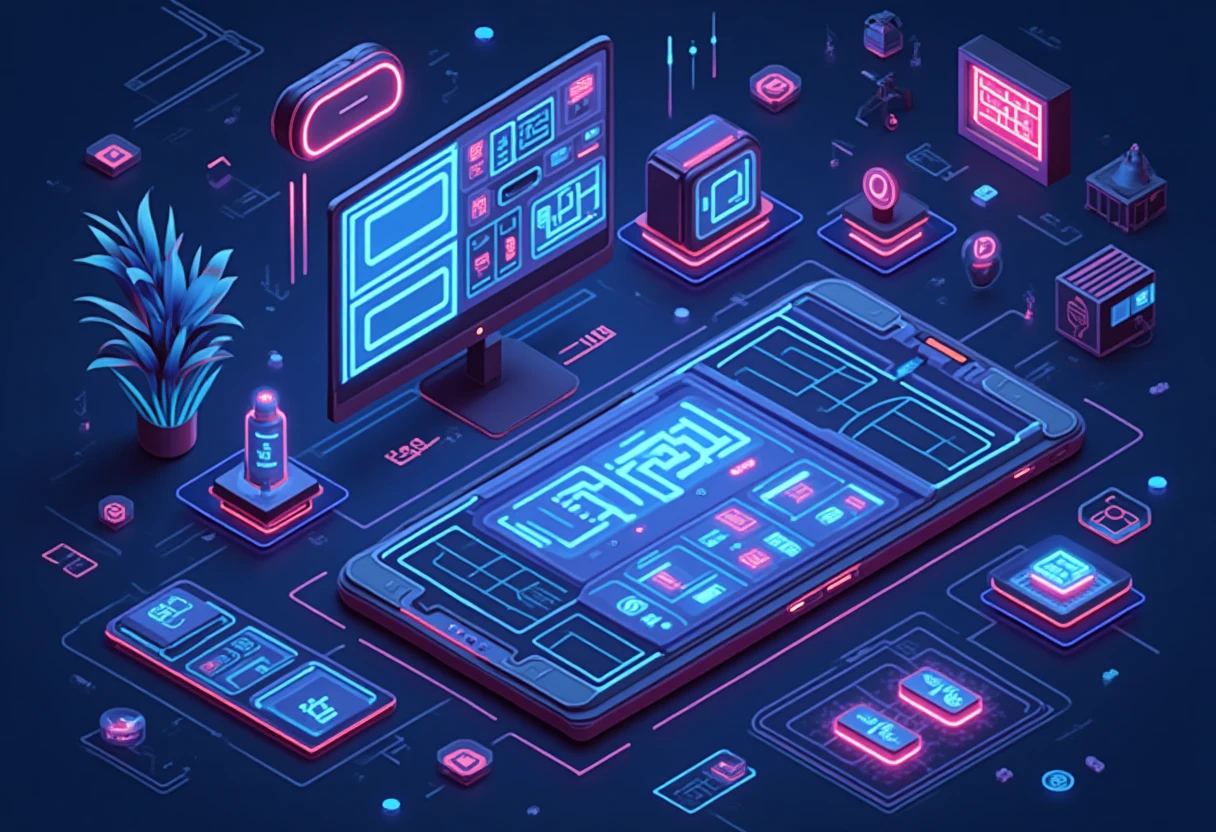Abstract representation of fitness apps