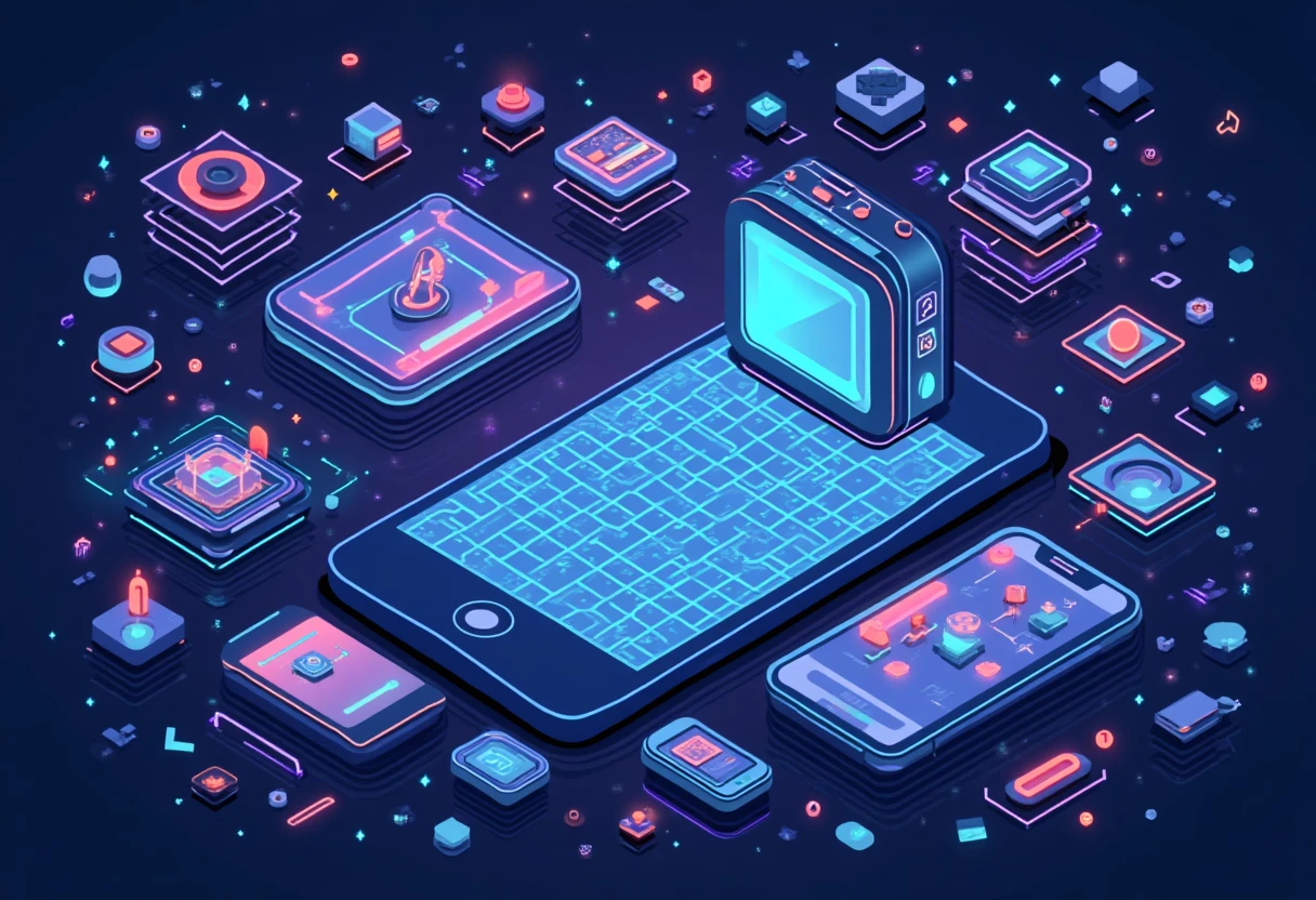 Relaxing puzzle game icons