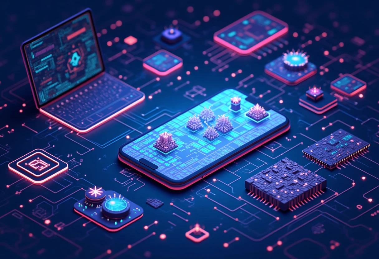 Illustration conceptuelle d'applications de productivité
