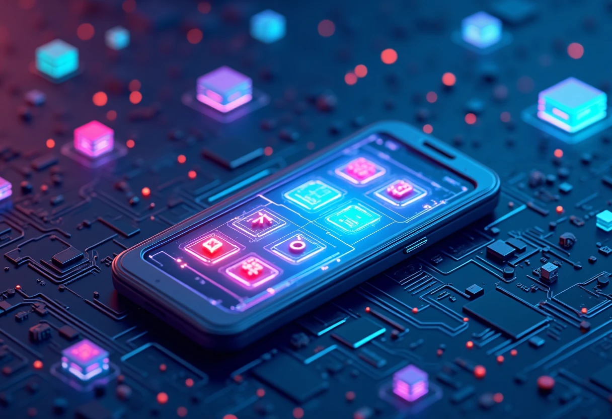 Icônes d'applications flottant