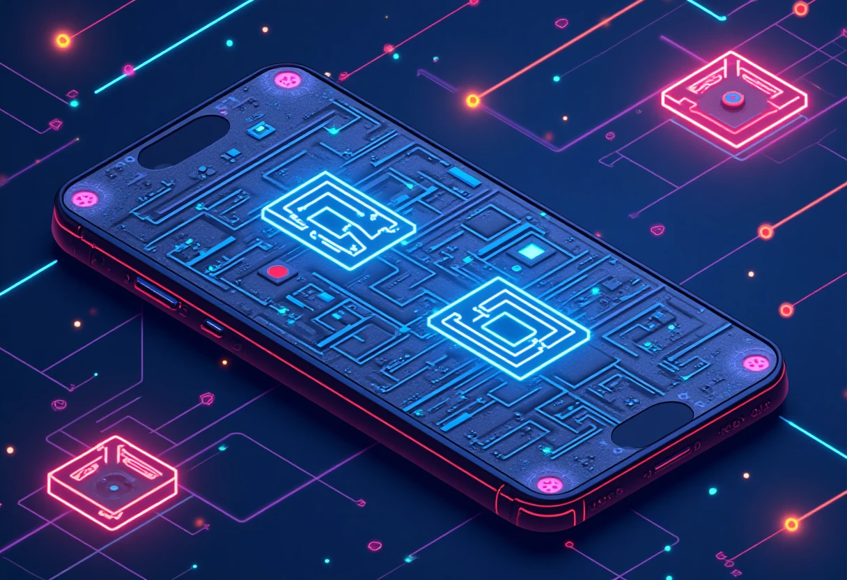 Illustration abstraite d'applications de budget